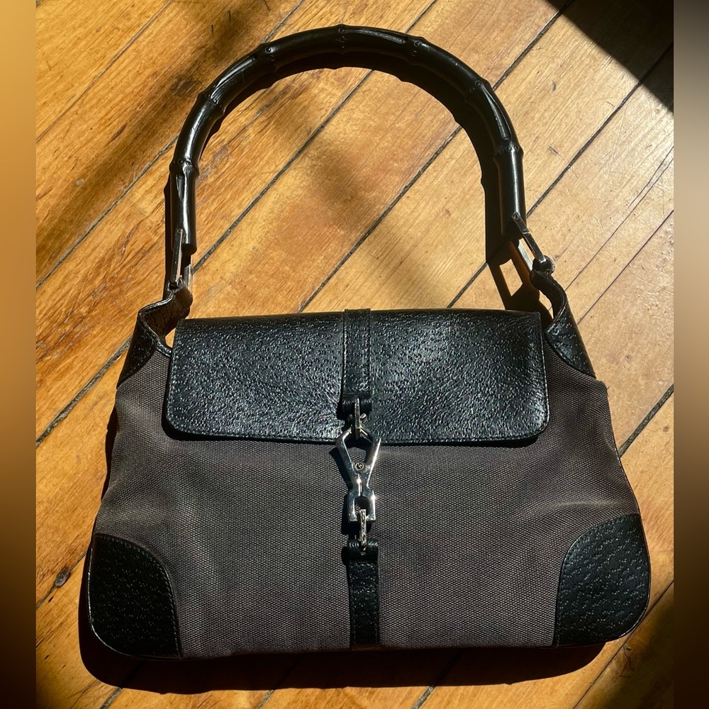 Vintage Gucci Bamboo Jackie Bag Tom Ford Era